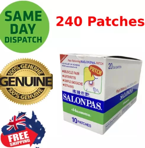 Salonpas Pain Relieving Patch 240 Patches express shipping english manual