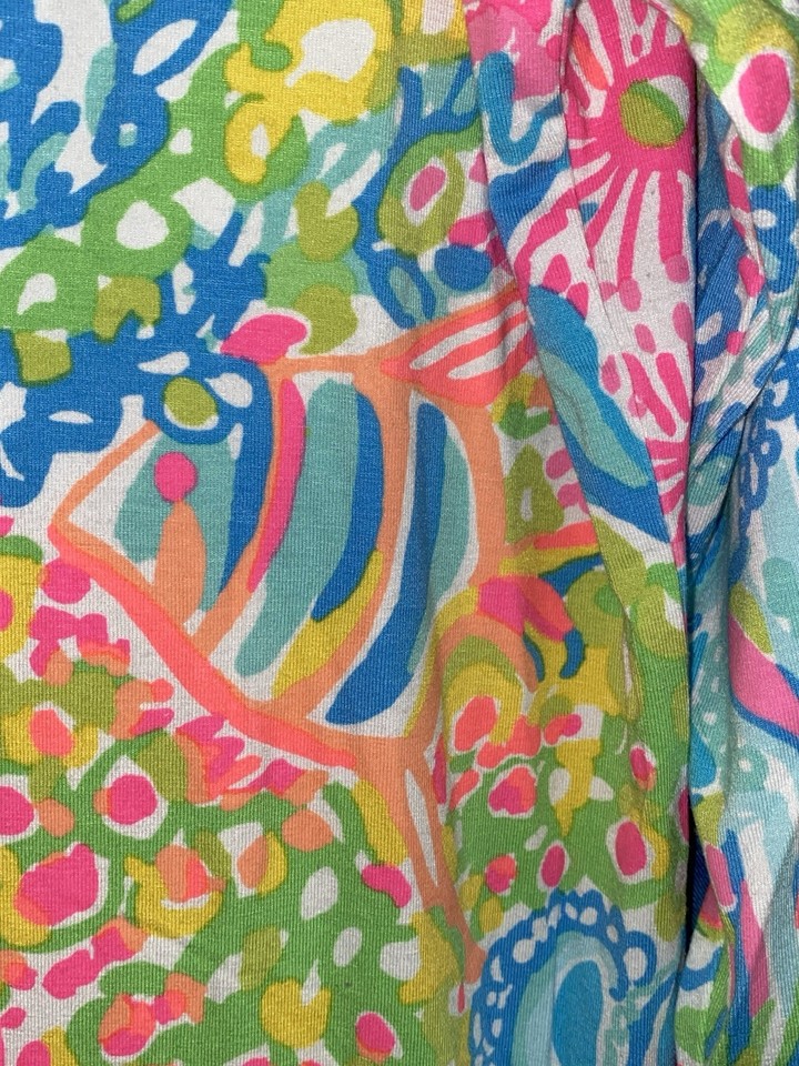 Lilly Pulitzer Lovers Coral Reef Print Bright Fish Octopus Beach Cruise ...
