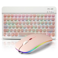 Bluetooth Keyboard and Mouse Combo for iPad - Rechargeable Wireless Keyboard ...