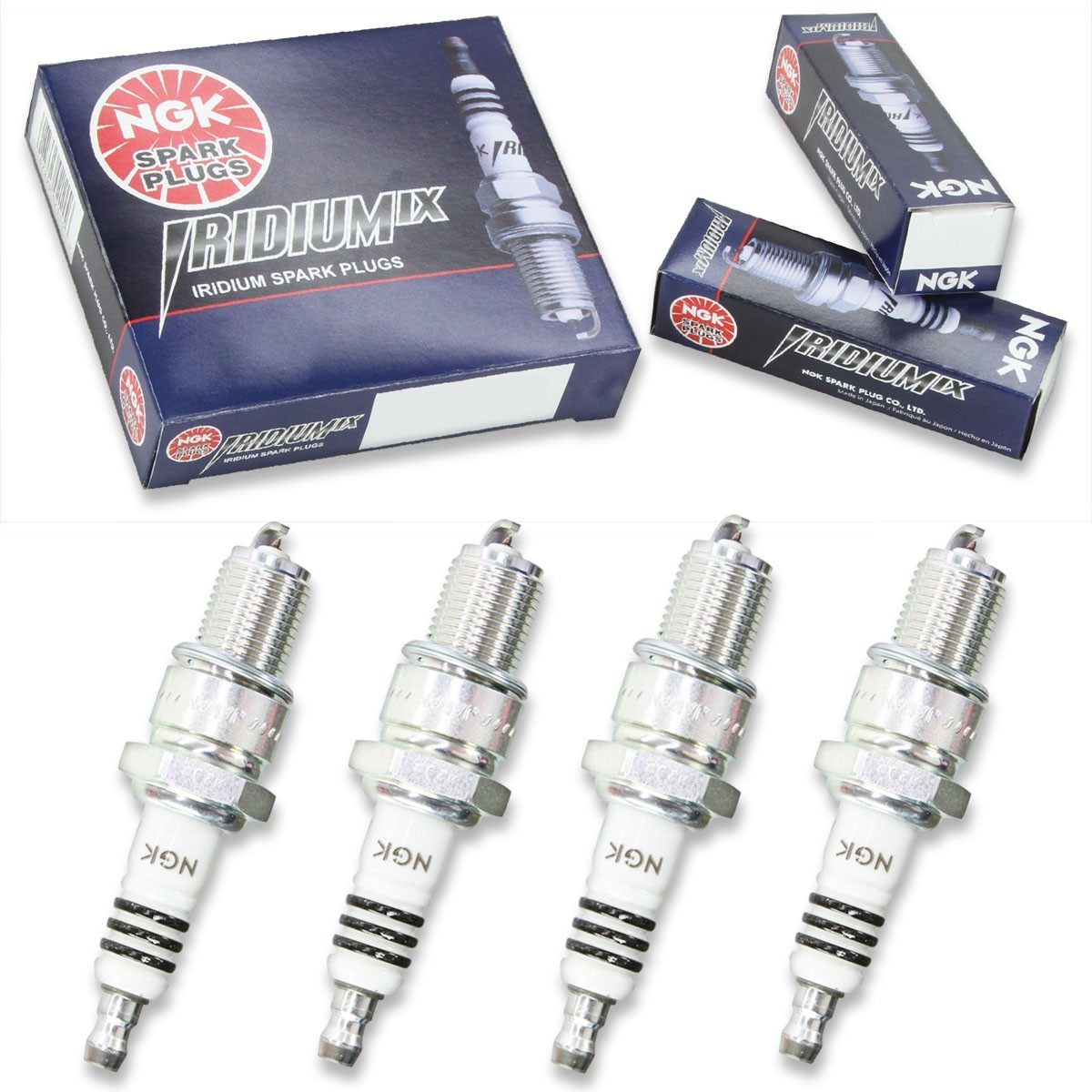 4pcs 73-76 BMW R60/6 NGK Iridium IX Spark Plugs 594cc 36ci Kit Set Engine so