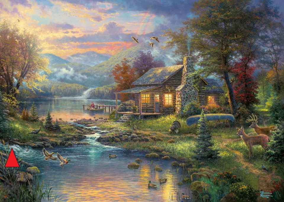 PUZZLE PAESAGGI SCHMIDT COTTAGES E CHALETS KINKADE NATURE S PARADISE 1000 PZ - Immagine 2 di 3