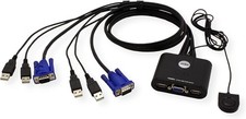 ATEN KVM-Switch CS22U (2 Anschlüsse, USB 2.0...