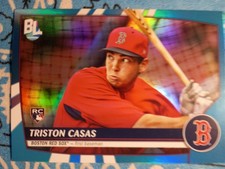 Topps 2023 Big League Rare Blue Foil Rookie Triston Casas #256 Red Sox Card