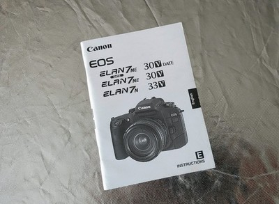 Canon EOS Elan 7n 7ne 30v 33v Bedienungsanleitung Englisch Original WIE NEU