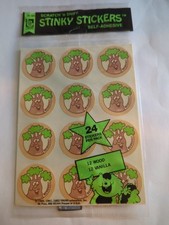 Vintage Trend Scratch  n Sniff Stinky Stickers Wood/Vanilla Sealed 1980 81 82