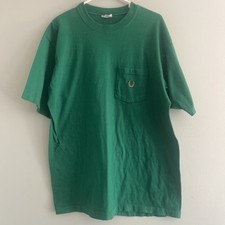 Vintage Made In USA Tommy Hilfiger Pocket T-Shirt Kelly Green Men’s Size M