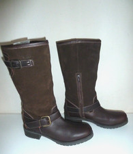 Wrangler Brown Biker Boot  Leather / Suede Sheepskin UK 6 EU 39