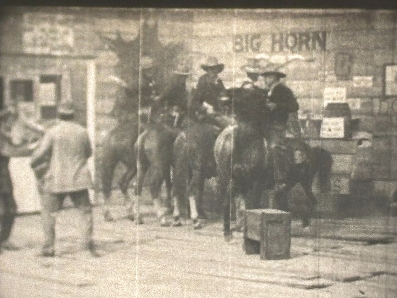 16mm film LIFE OF AN AMERICAN COWBOY 1906 Edison Porter RARE 1st Western Movie