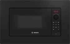 Bosch Forno a Microonde da Incasso 20 lt 800W con Display Nero Serie 2 BFL623MB4
