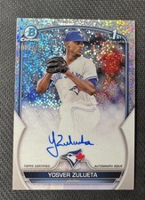 2023 Bowman Chrome - Prospect Auto Yosver Zulueta Speckle 1/299 #CPA-YZ