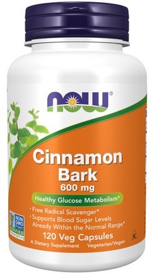 NOW Foods Cinnamon Bark 600 mg 120 Caps