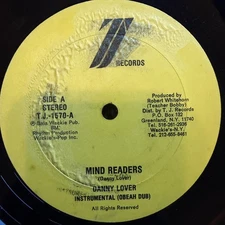 Danny Lover-Mind Readers/My Woman 12” vinyl TJ Records rare dancehall dub reggae