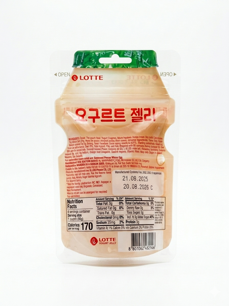 Lotte Yogurt Jelly Korean Gummy Candy Bite Sized Yakult Candy | eBay