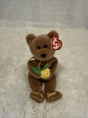 TY Beanie Baby - BANDAGE the Get Well Soon Teddy Bear Stuffed Animal Plush MWMTs