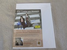 HILARY HAHN SIGNED / AUTOGRAPH / SIGNATURE