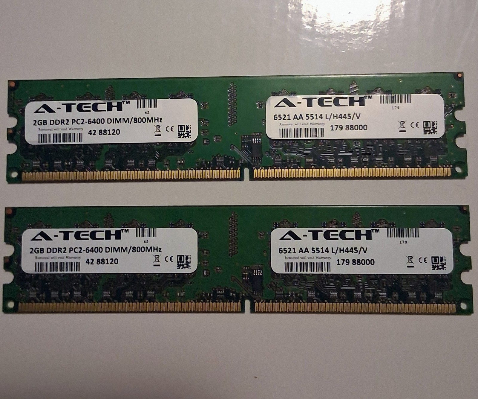A-Tech 4GB (2x 2GB) DDR2 800MHz PC2-6400 Desktop Memory RAM 