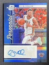 Cj Mccollum 2021-22 Panini Contenders Optic Perennial Blue Auto /49 #PCA-CJM