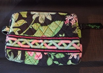 Rare VTG Vera Bradley Botanica Zip Cosmetic Makeup Bag 
