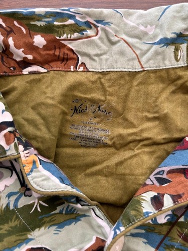 Nick Nora mens pj top size XL cowboy horses cotton long sleeve button up pockets - Picture 5 of 5