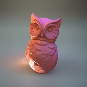 Circo Wall Hook Peach Pink Owl (AB1)