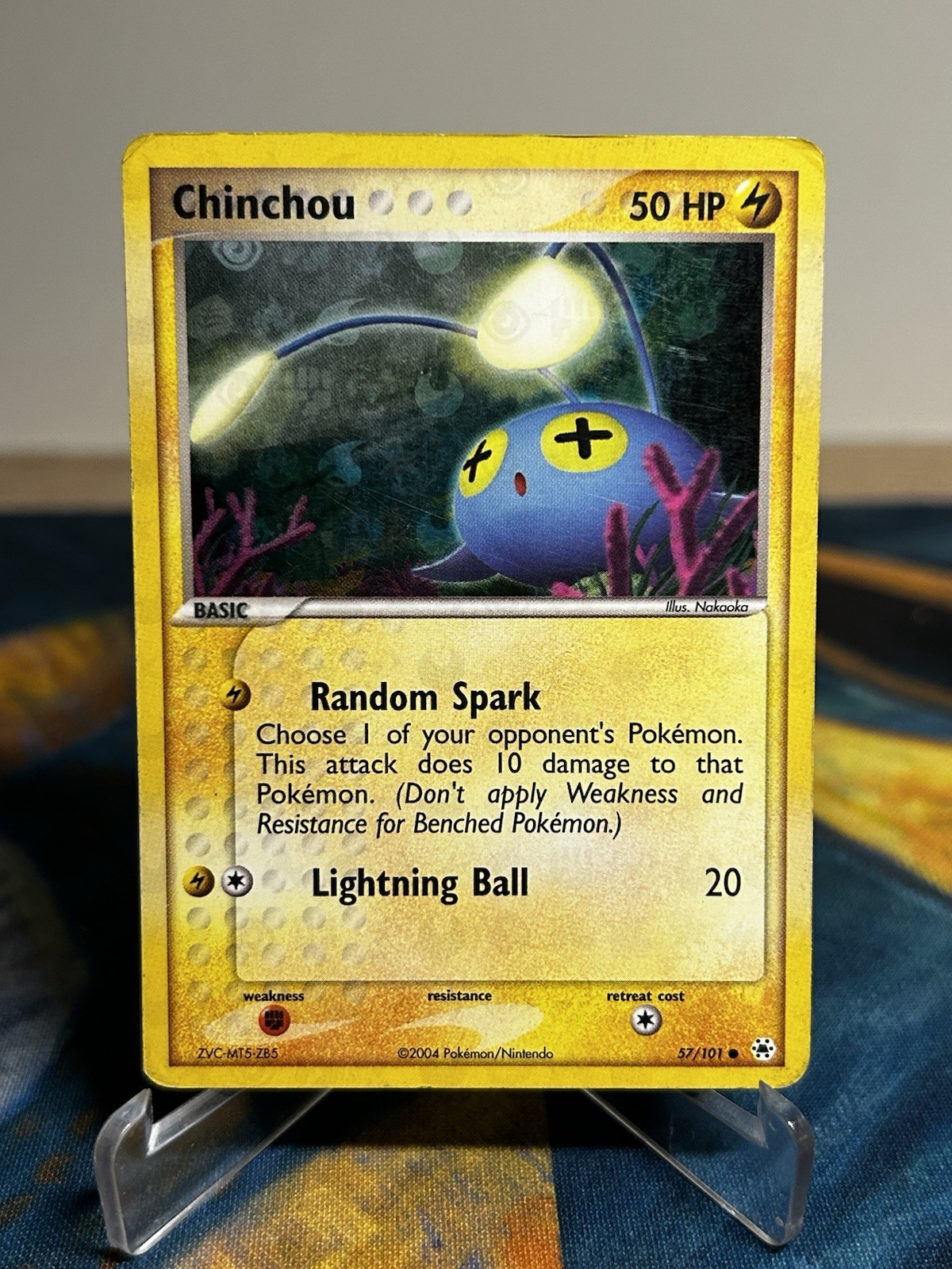 Chinchou 57/101 Reverse Holo EX Hidden Legends Pokemon Card