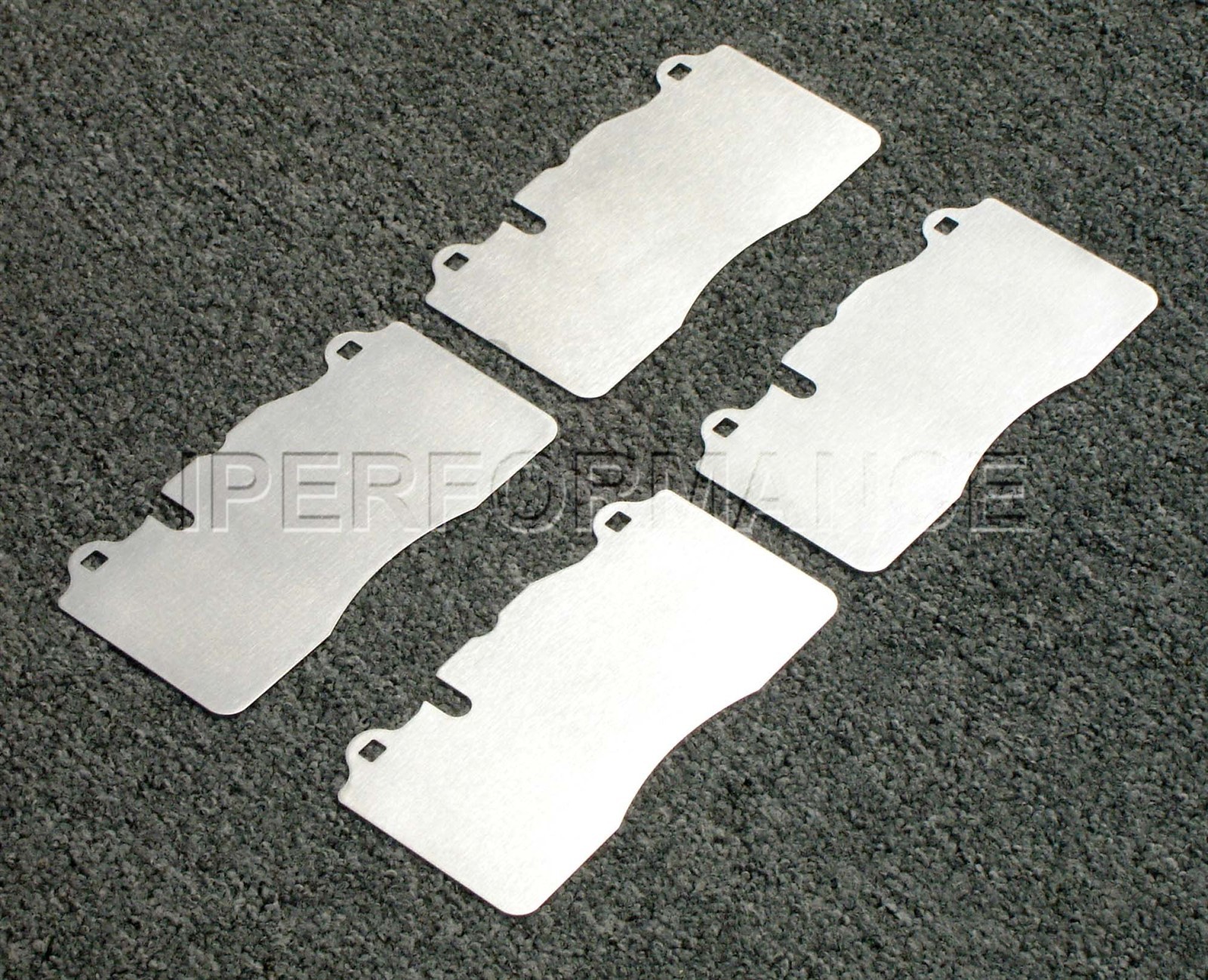 Titanium Brake Pad Shim Heat Shield Set for Ford GT Supercar Ceramic 2017-; Fr