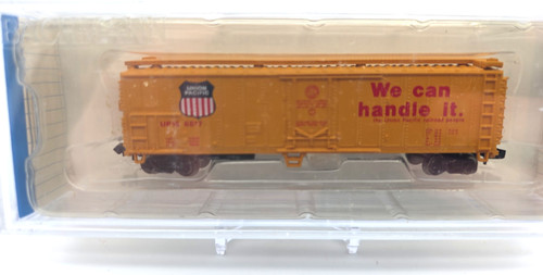 Refrigerador de acero Bachmann Silver Series 70951 escala N Union Pacific 50' #166817 usado en excelente estado | Condition: Used