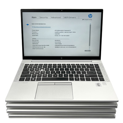 (LOT OF 4) HP EliteBook 840 G7 14'' Intel Core i7-10810U 16GB RAM NO SSD/OS