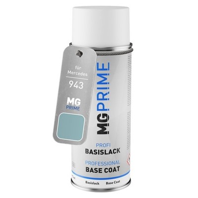 Autolack Spraydose für Mercedes 943 Eisblau Metallic Ice Blue Metallic Basislack