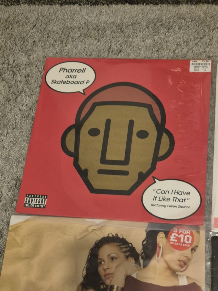 10 x 90s 00s HipHop RNB Rap Vinyl 12