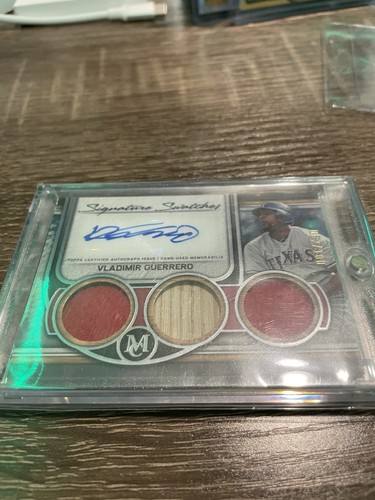 2023 Topps Museum Collection Signature Swatch Relic Auto VLADIMIR GUERRERO #/100 - Picture 1 of 2