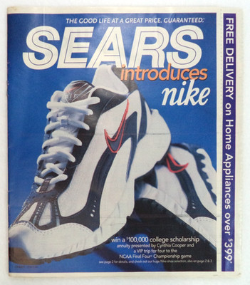 Vintage 2000 Sears Newspaper Ad Circular Flyer Catalog Nike Craftsman 40 Pages