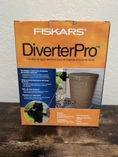 New Fiskars DiverterPro Rainwater Diverter Kit Downspout to Rain Barrel Filter