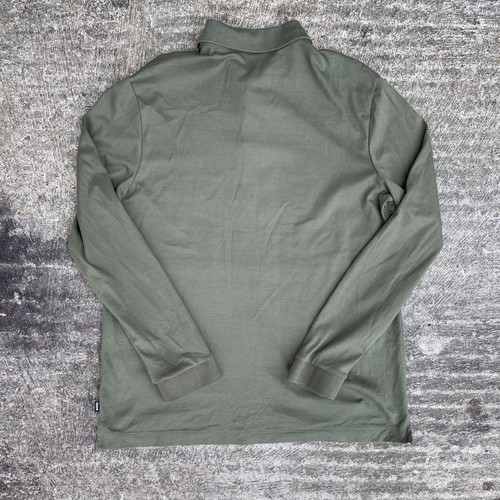 Hugo Boss Men's Khaki Green Pique Polo Shirt, Long Sleeve Designer, XXL - Picture 11 of 11