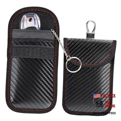 2 Pcs Faraday Bag for Car Keys, Car Accessories RFID 2PCS S(5.21*3.35 in)