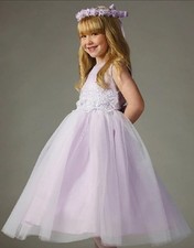 NEW Flower Girl child Birthday Easter Wedding Party lavender tulle Dress size 6