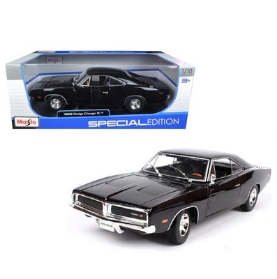 Buy 1969 Dodge Charger R/t Black 1/18 Diecast Model Car by Maisto