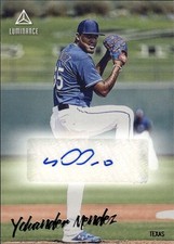 2020 Panini Chronicles #LA-YM Yohander Mendez Luminance Autographs