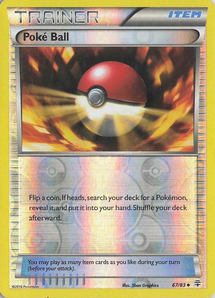 Poke Ball 67/83 Uncommon Generations Pokemon Reverse Holo Lightly Played (L1)