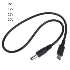 DC5.5x2.1mm 9V 12V 15V 20V TypeC PD- Trigger Power Cable for Computer Router 3A-