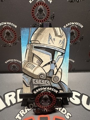 Star Wars 1/1 Original Captain Rex Sketch von Brad Hudson Topps