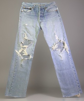 Levi s 501xx Vintage Made In USA Button Fly S 33x34 Fits Like 30x30 Distressed