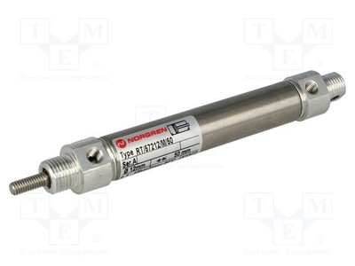Siłownik okrągły Śr.tłoka: 12mm Skok tłoka: 50mm Gwint: M5 Z1C2