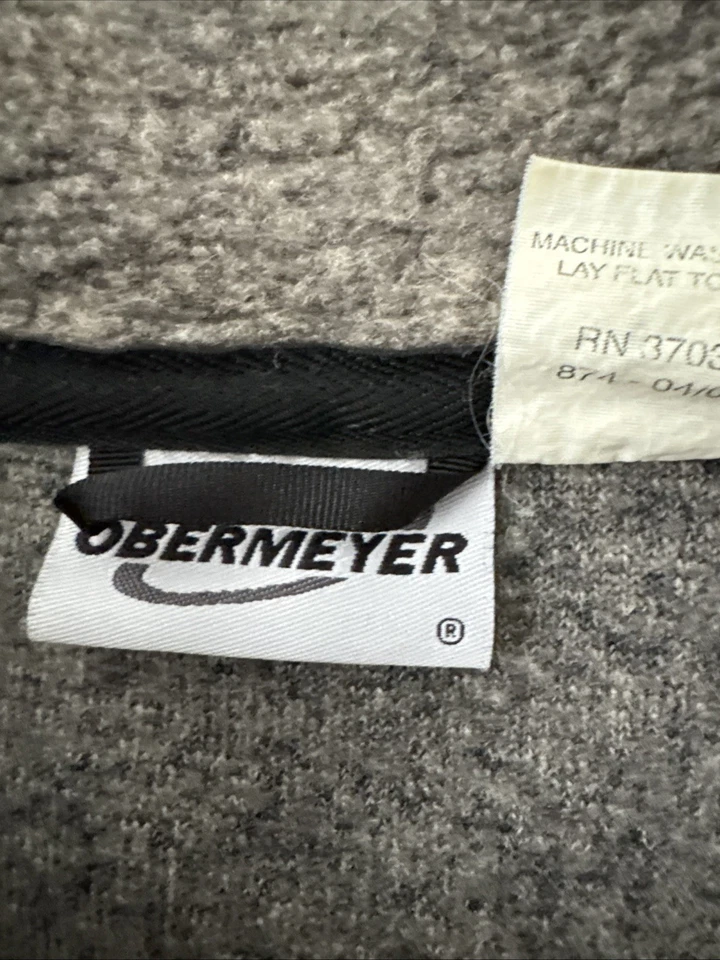 Vintage Obermeyer Men's Nordic Wool 1/2 Zip Sweater Pullover Fleece Size XL - Image 4 of 4