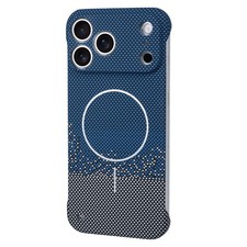 For iPhone 17 Pro Max/16/15/14/13/12/11 Slim Frameless Carbon Fiber Hard PC Case