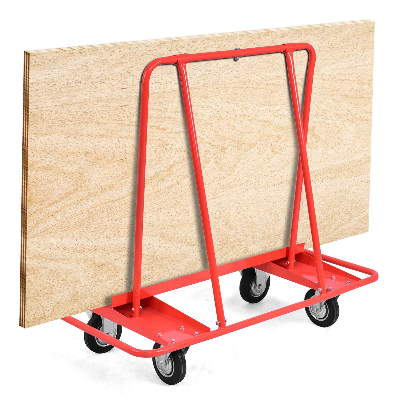 120x59x112cm Rolling Drywall Cart Antifalling Edge Plasterboard