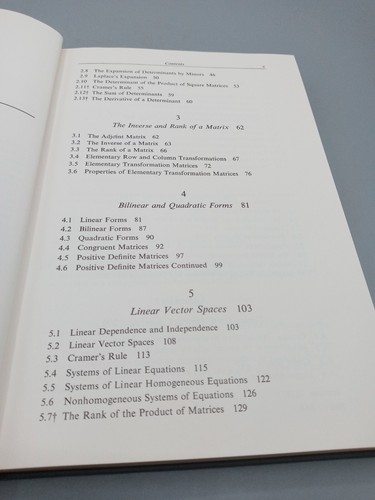 INTRODUCTION TO MATRICES AND DETERMINANTS 1969 HC Book - F. Max STEIN - Picture 9 of 13