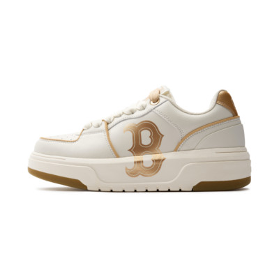 MLB Chunky Liner Basic Boston Red Sox Sneakers Shoes Ivory Gold