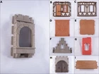 PLAYMOBIL VINTAGE 3666 CASTLE ARCH WALL WINDOW DOOR FLOOR ROOF GABLE NOTE-CHOICE