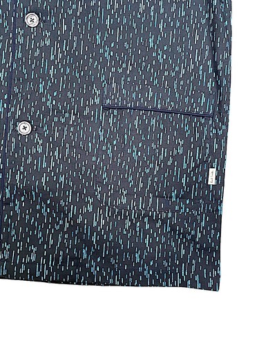 Paul Smith Herren Nachtwäsche Pyjama Set Baumwolle blau fallende Striche M neu $ 345 - Bild 5 von 20
